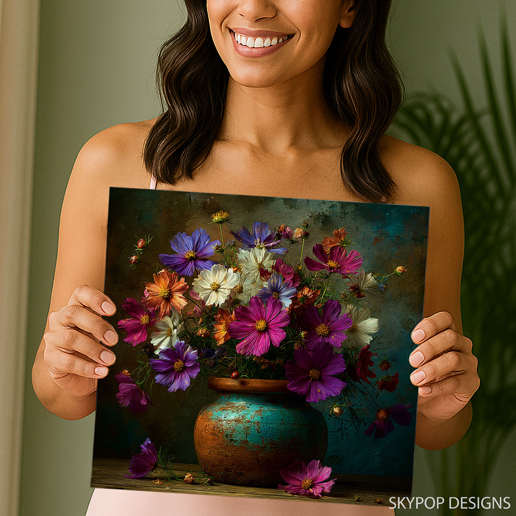 3.jpg Cosmos Flower Vase Art