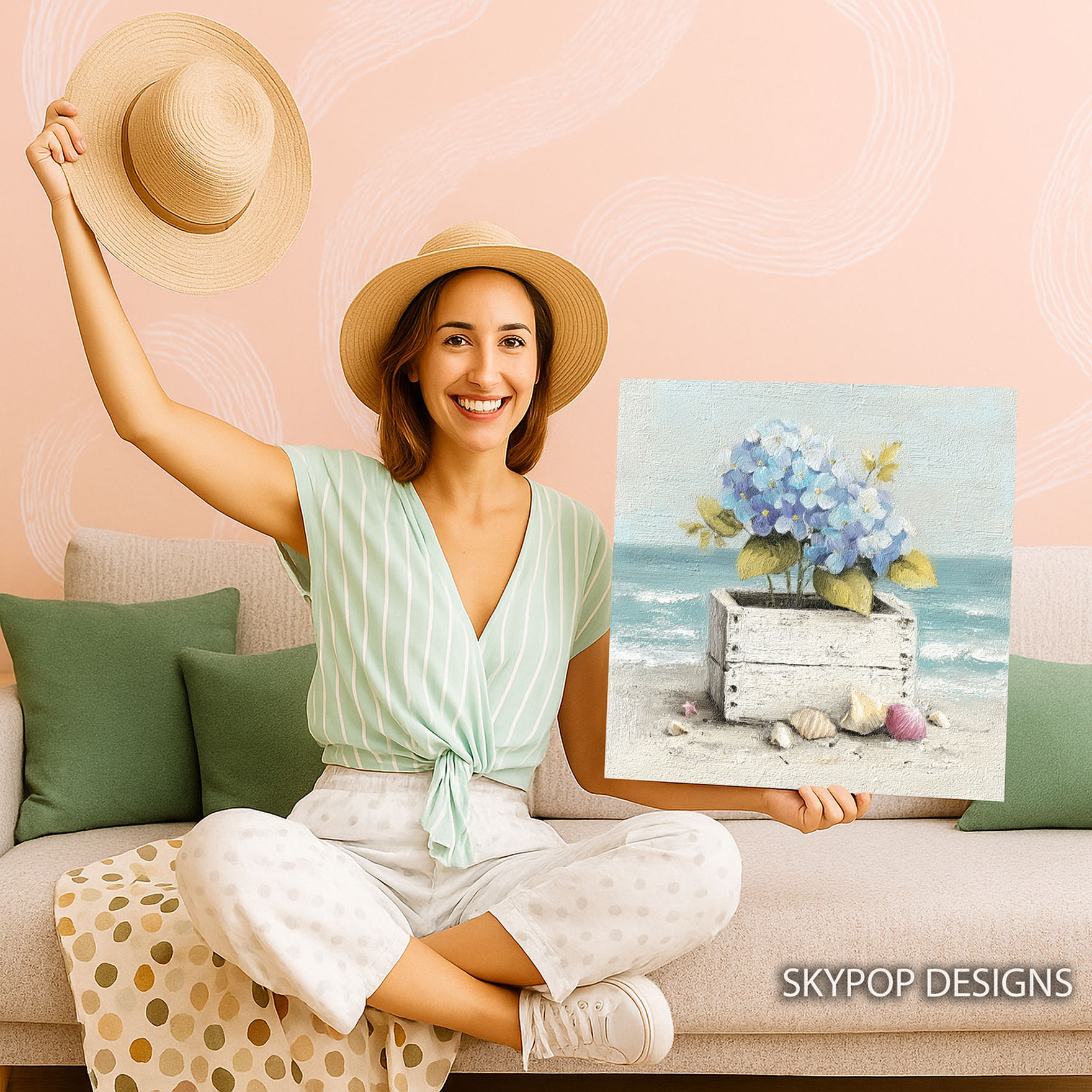 3.jpg Hydrangea Beach Blooms Art