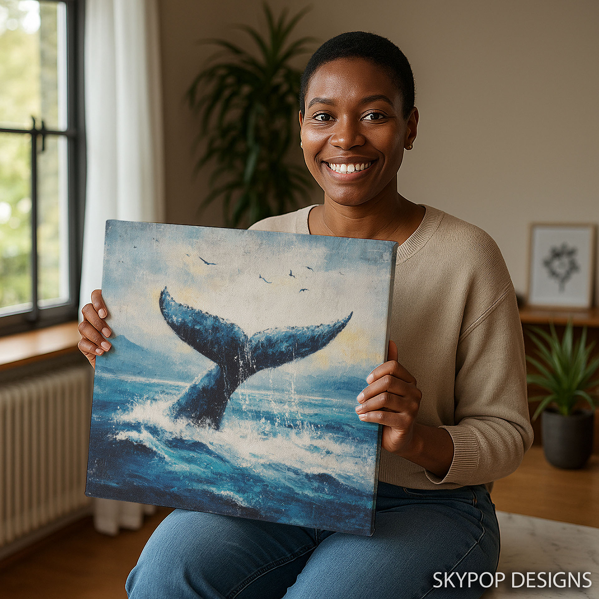 3.jpg Whale Tail Splash Art