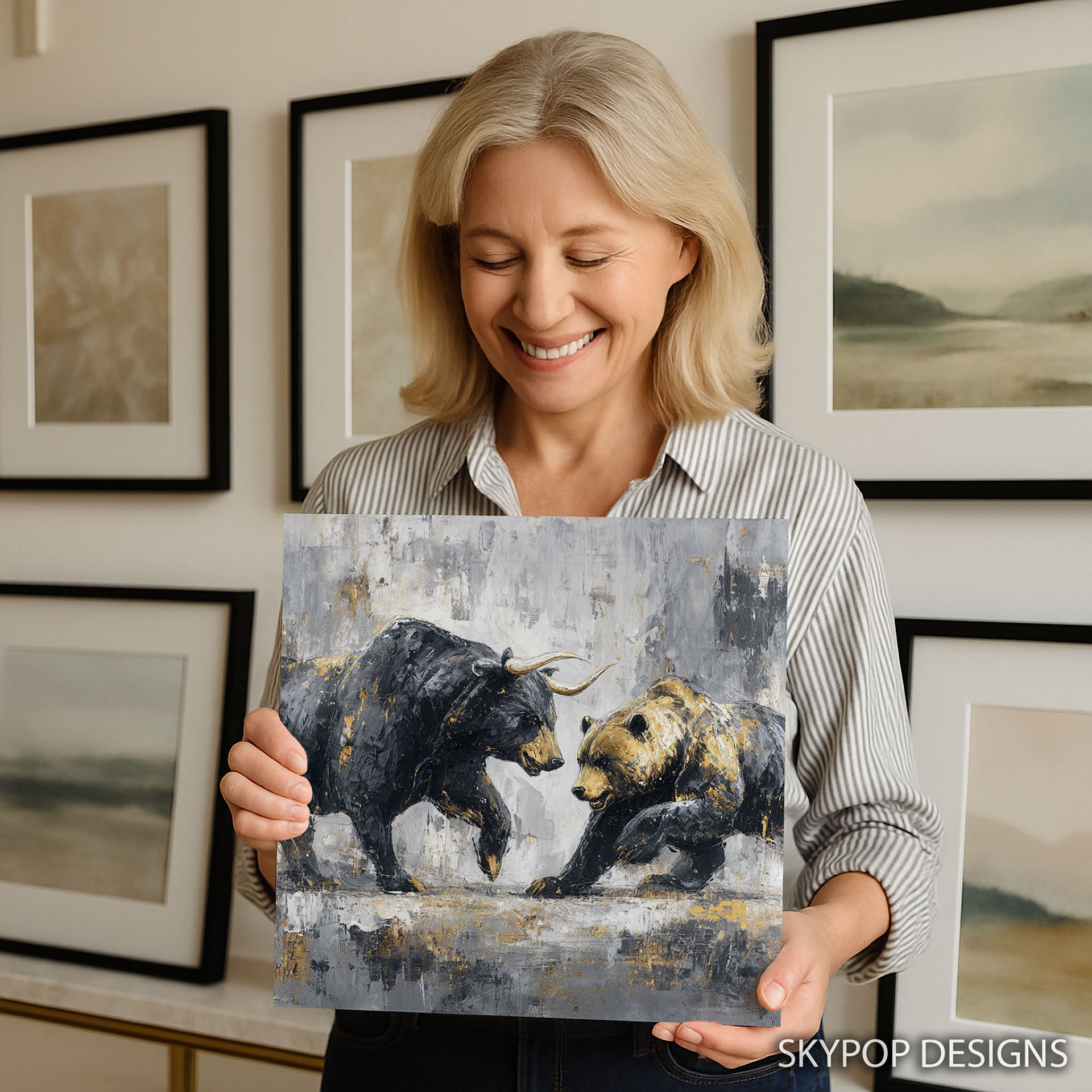 3.jpg Bull and Bear Fight Art