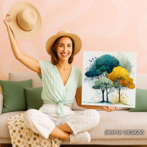 Abstract Tree Canopy Art