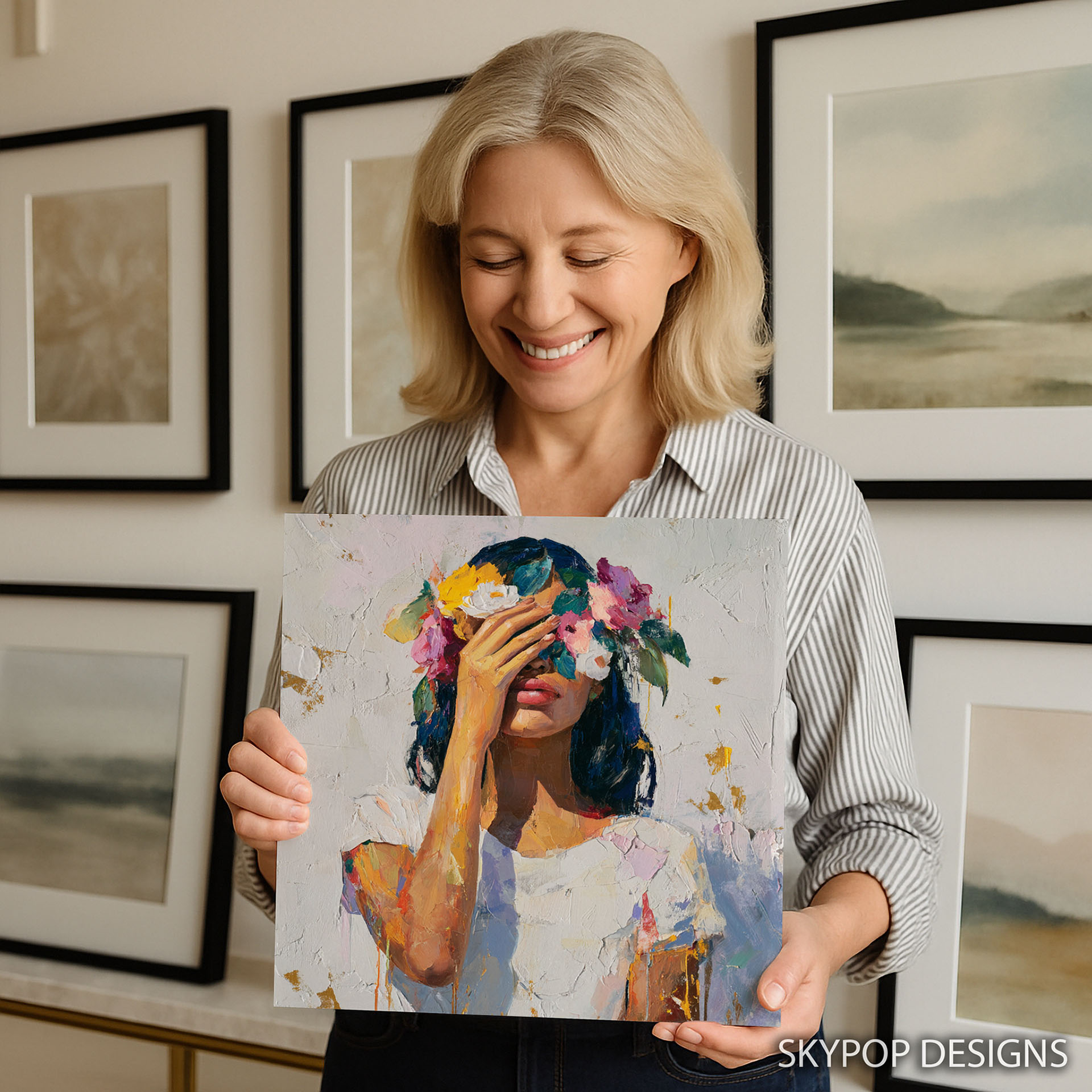 3.jpg Floral Crown Woman Art