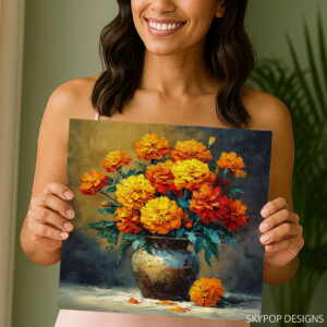 Marigold Bouquet Art