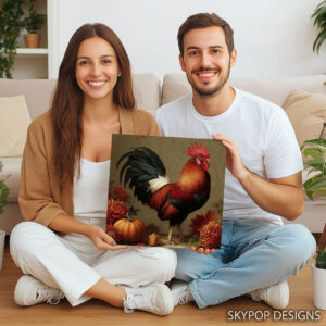 Rooster Harvest Art