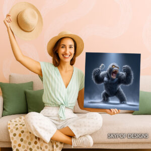 Gorilla Rock and Roll Art