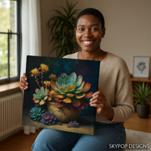 Succulent Garden Art