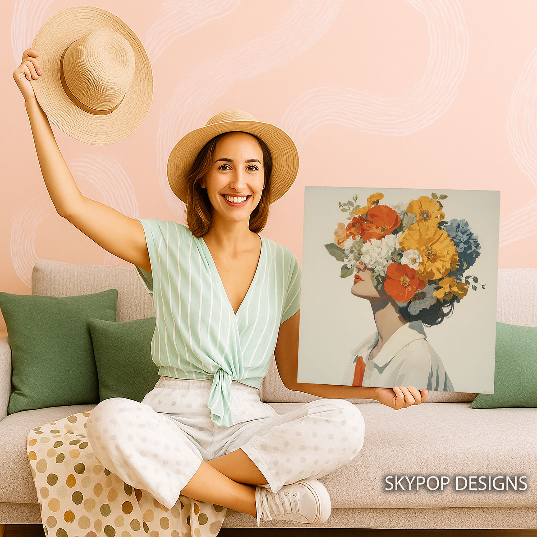 3.jpg Floral Crown Woman Art