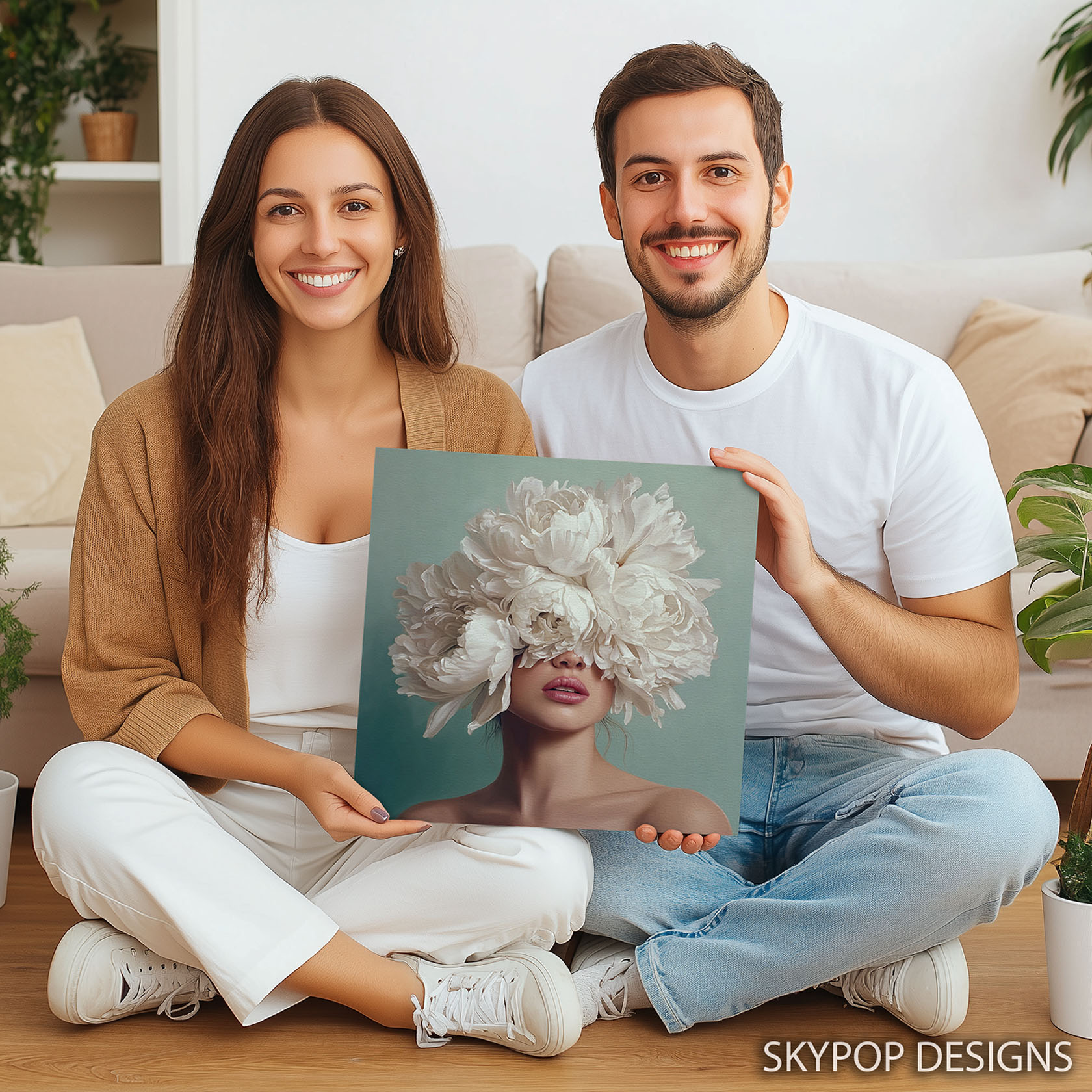 3.jpg Peony Bloom Portrait Art