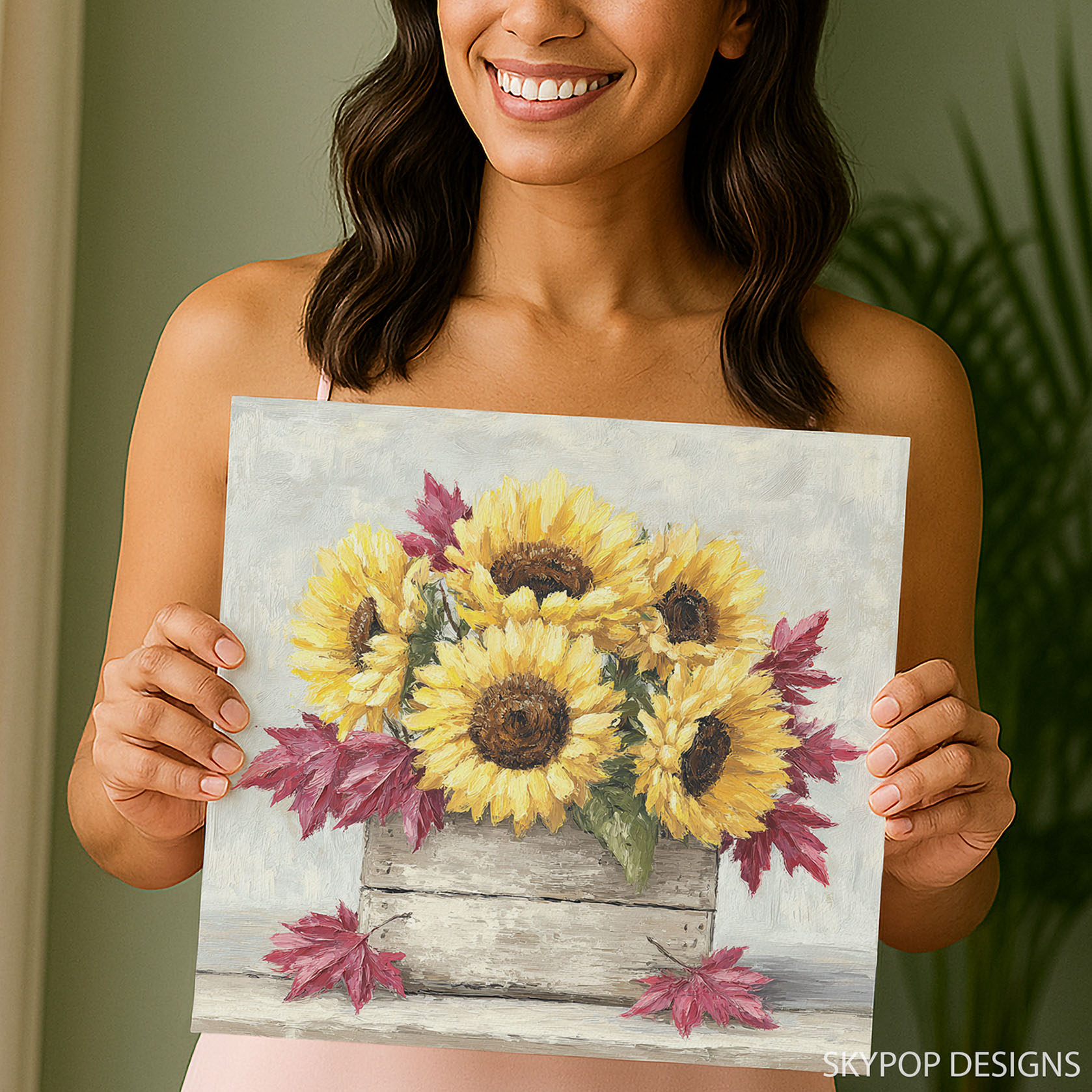 3.jpg Sunflower Harvest Crate Art