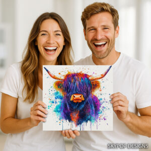 Highland Cow Art