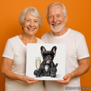 French Bulldog Cheers Art