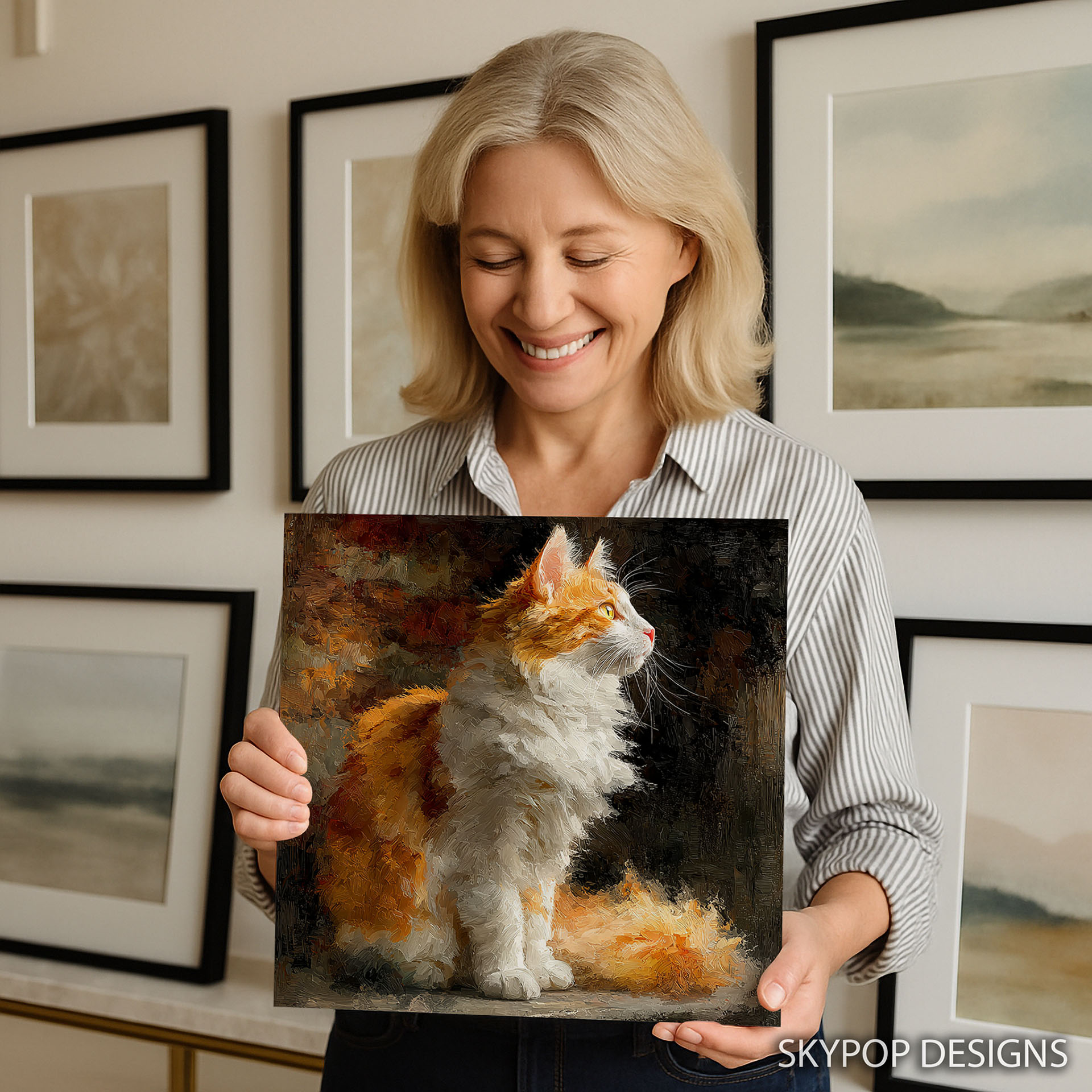 3.jpg Orange Cat Art