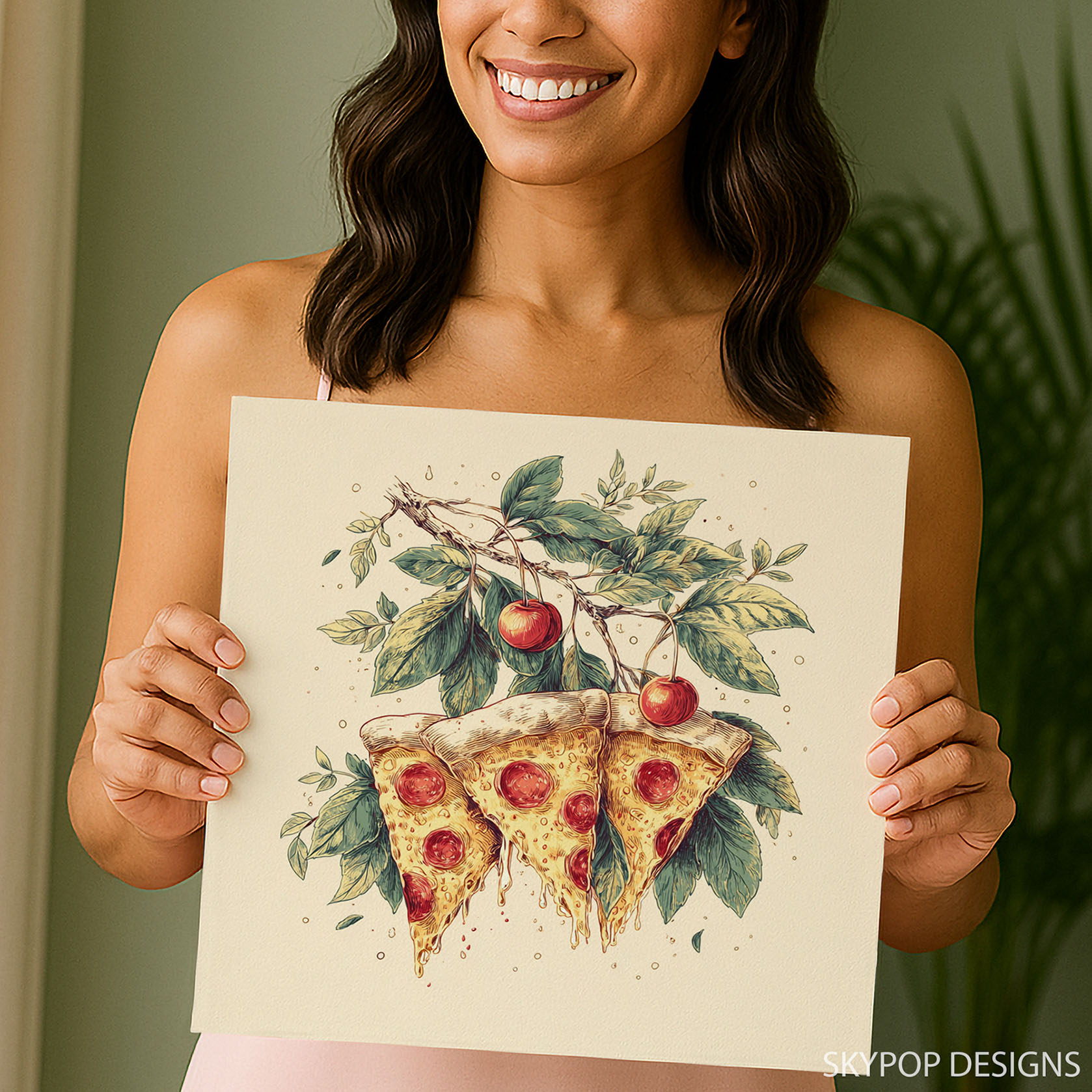 3.jpg Pizza Cherries Art
