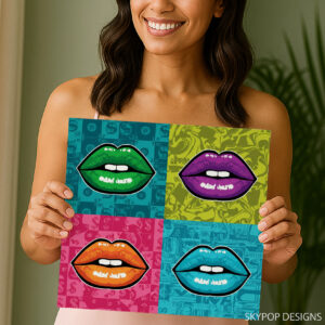 Lips Money Art