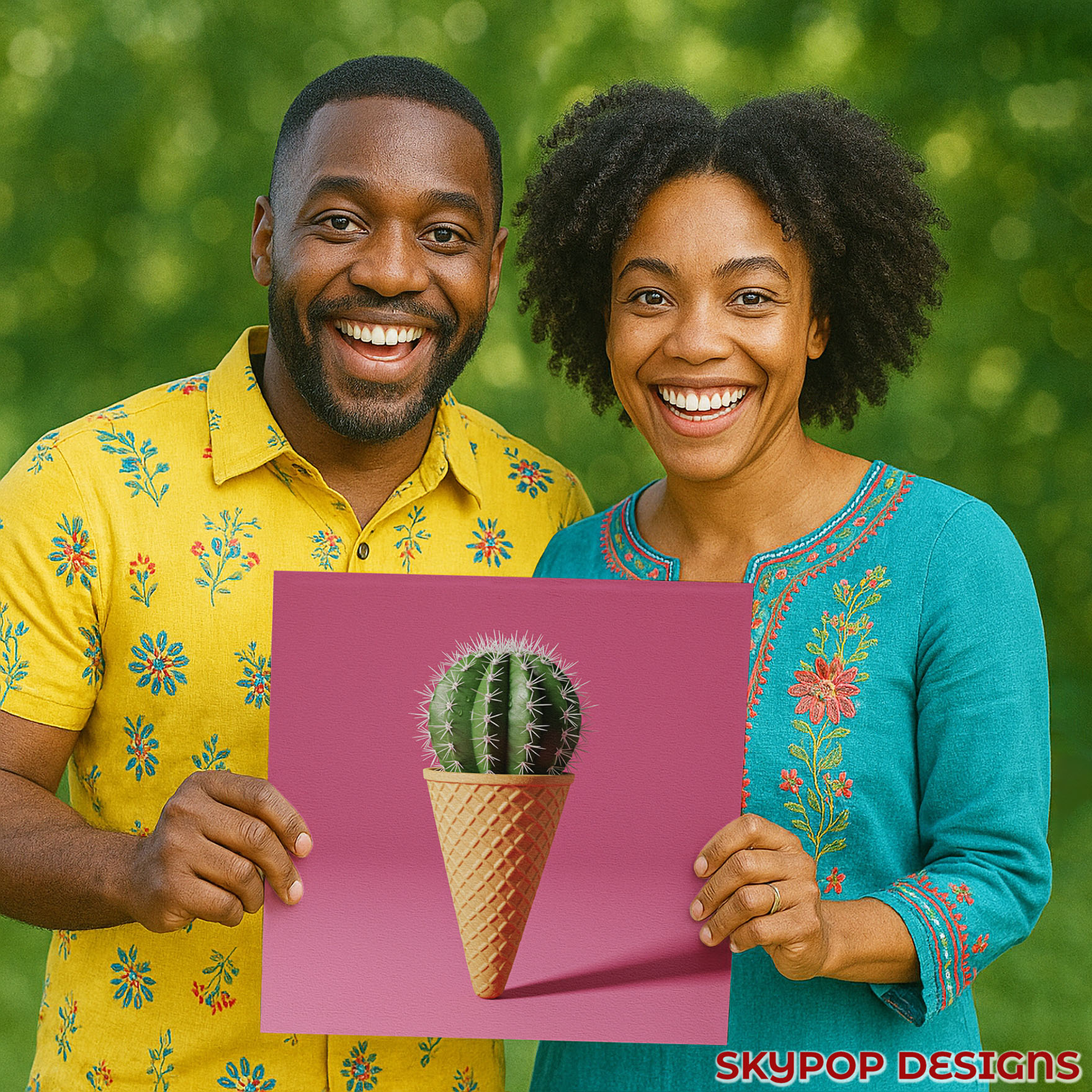 3.jpg Cactus Cone Pop Art