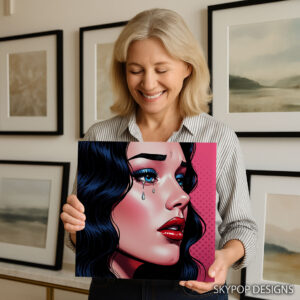 Pop Art Tears Woman Art
