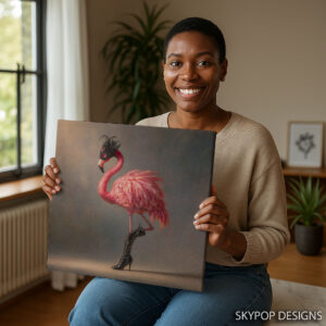 Flamingo Masquerade Art