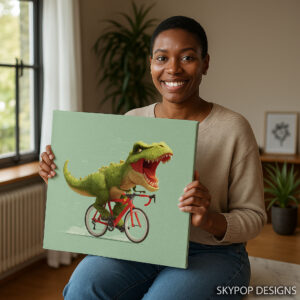 Dinosaur Cycling Fun Art
