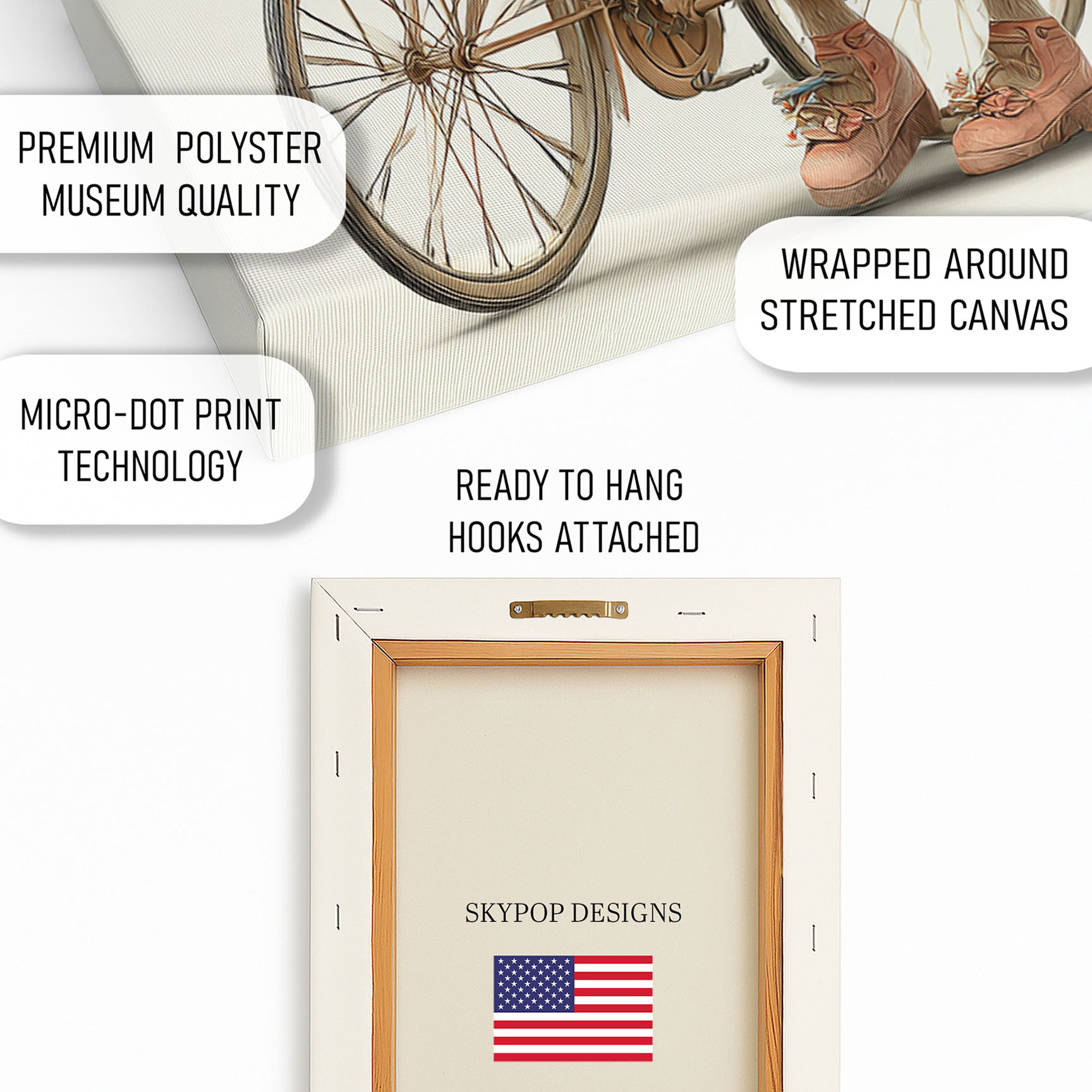 4.jpg Sheep Floral Bicycle Art