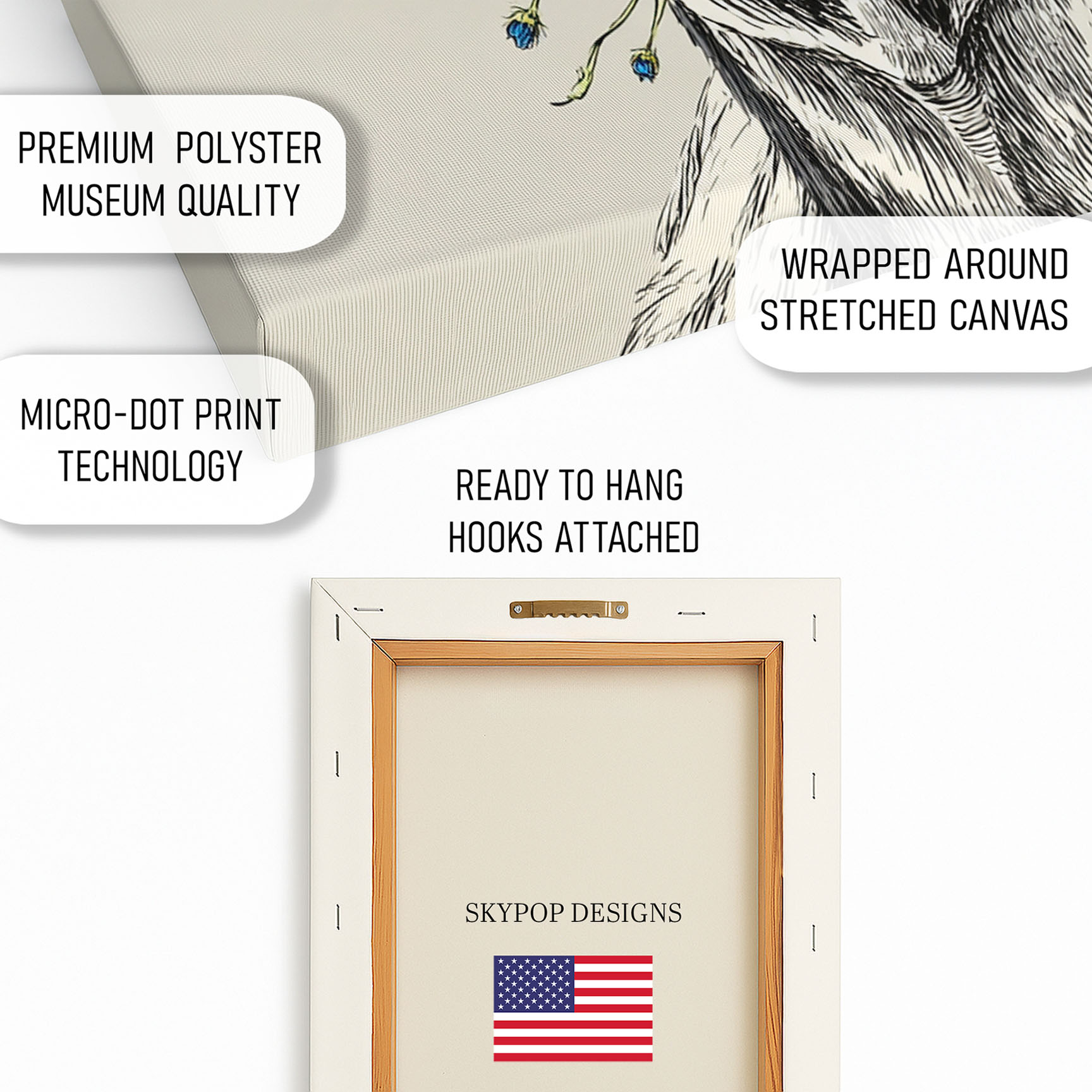 4.jpg Highland Cow Flower Art