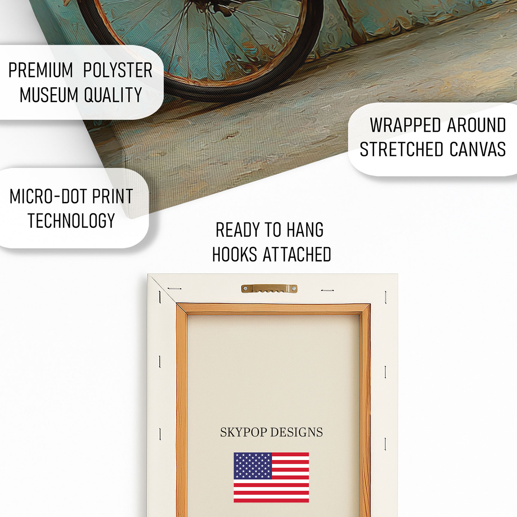 4.jpg Vintage Bicycle Floral Bouquet Art