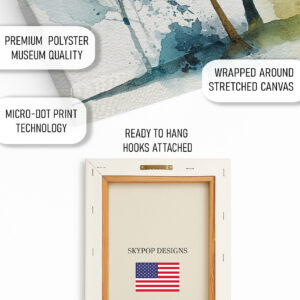 Golden Autumn Trees Art