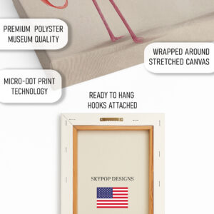 Flamingo Love Heart Art