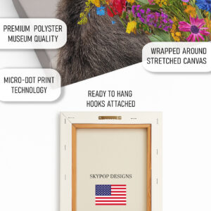 Bear With Flowers Art