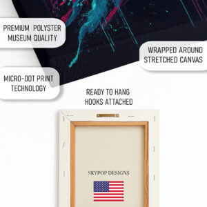 Basketball Splash Abstract Art