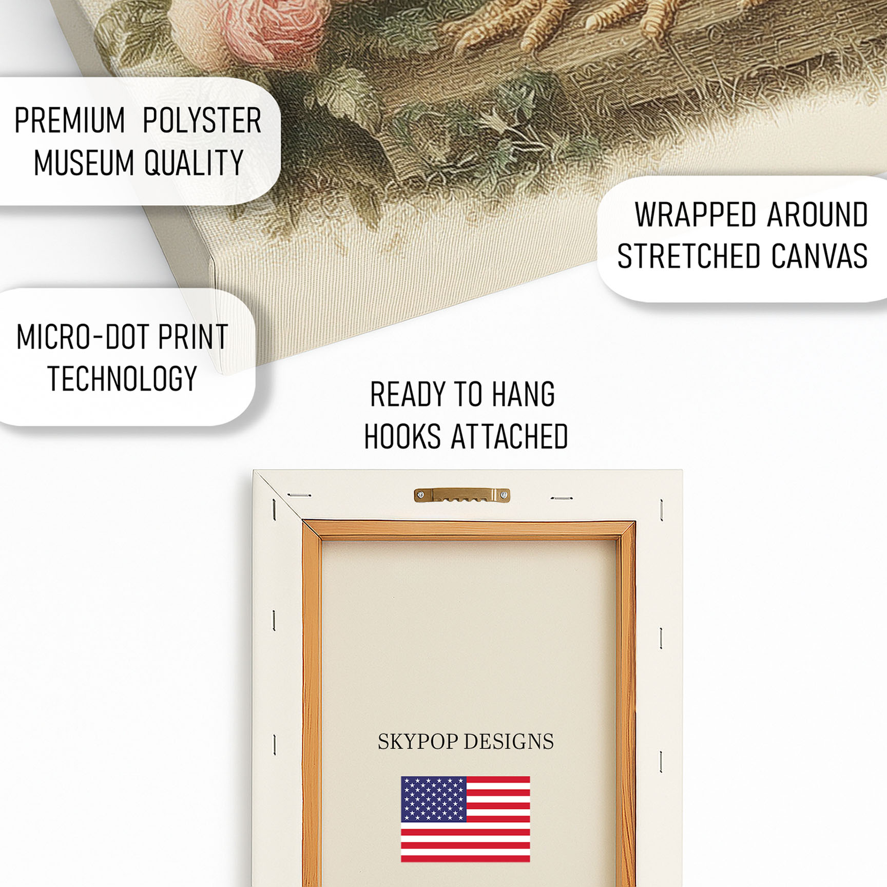 4.jpg Rooster and Roses Art