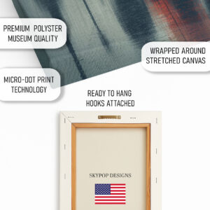 Red Umbrellas in Rain Art