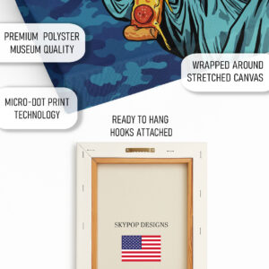 Statue of Liberty Pizza Art