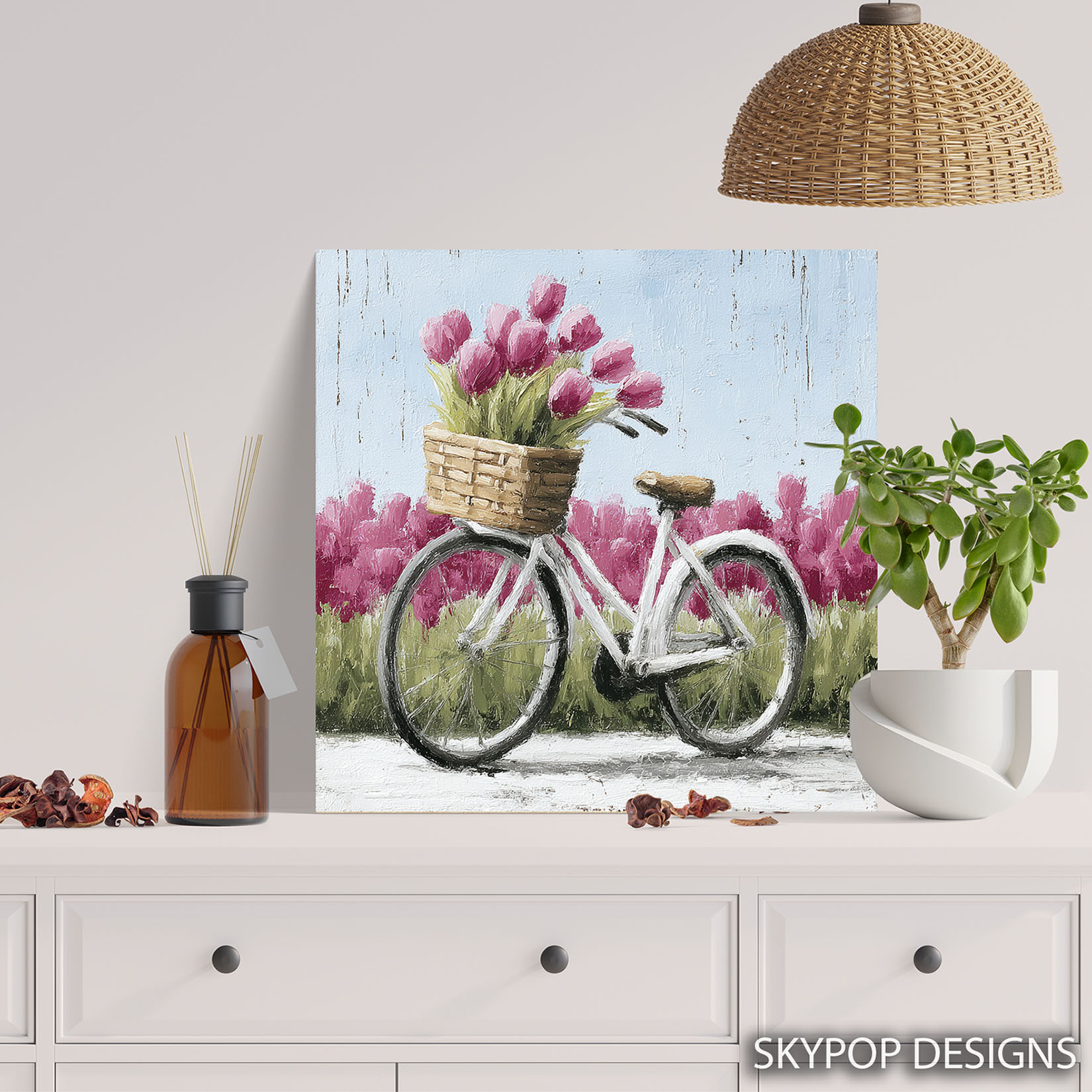 5.jpg Bicycle With Tulips Art