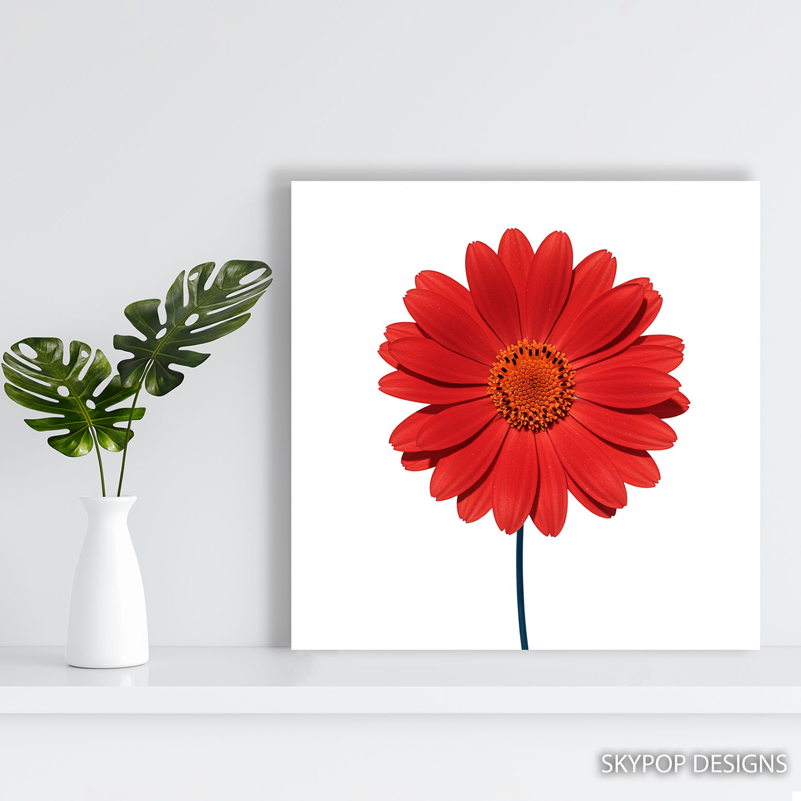 5.jpg Red Daisy Art