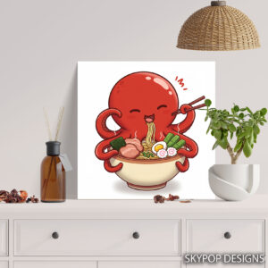 Octopus Ramen Art