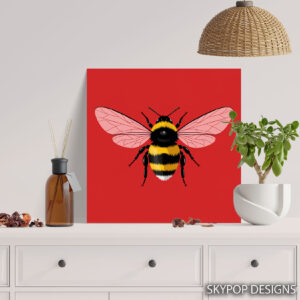 Bee Art Poster or Canvas