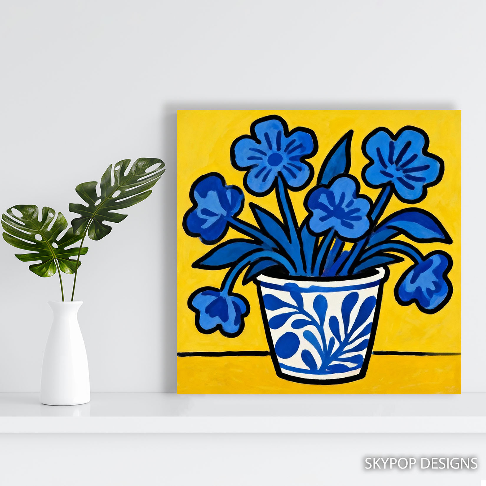 5.jpg Blue Flower Art