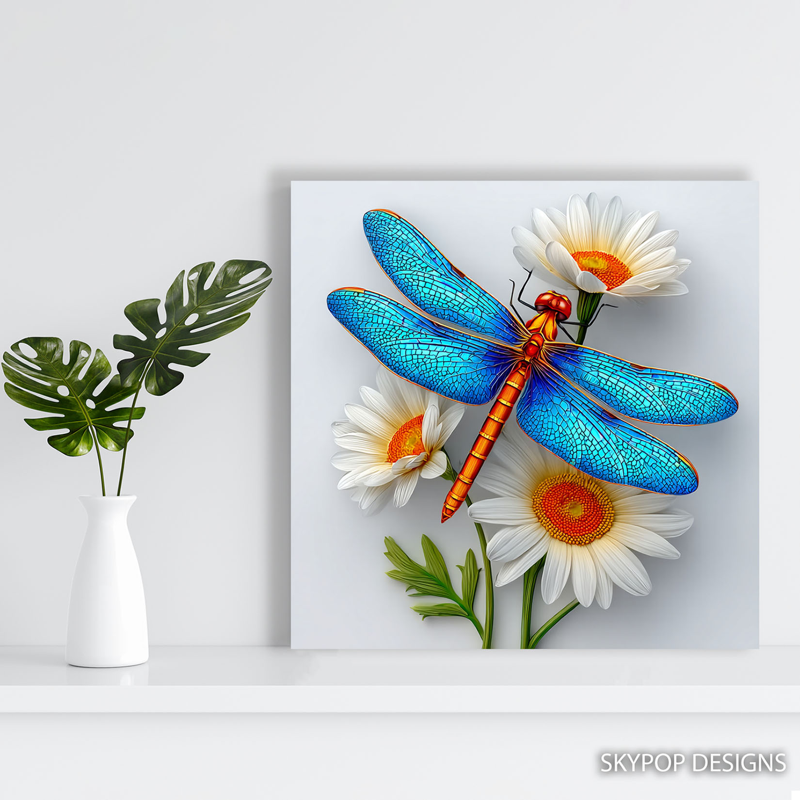5.jpg Dragonfly Daisy Art