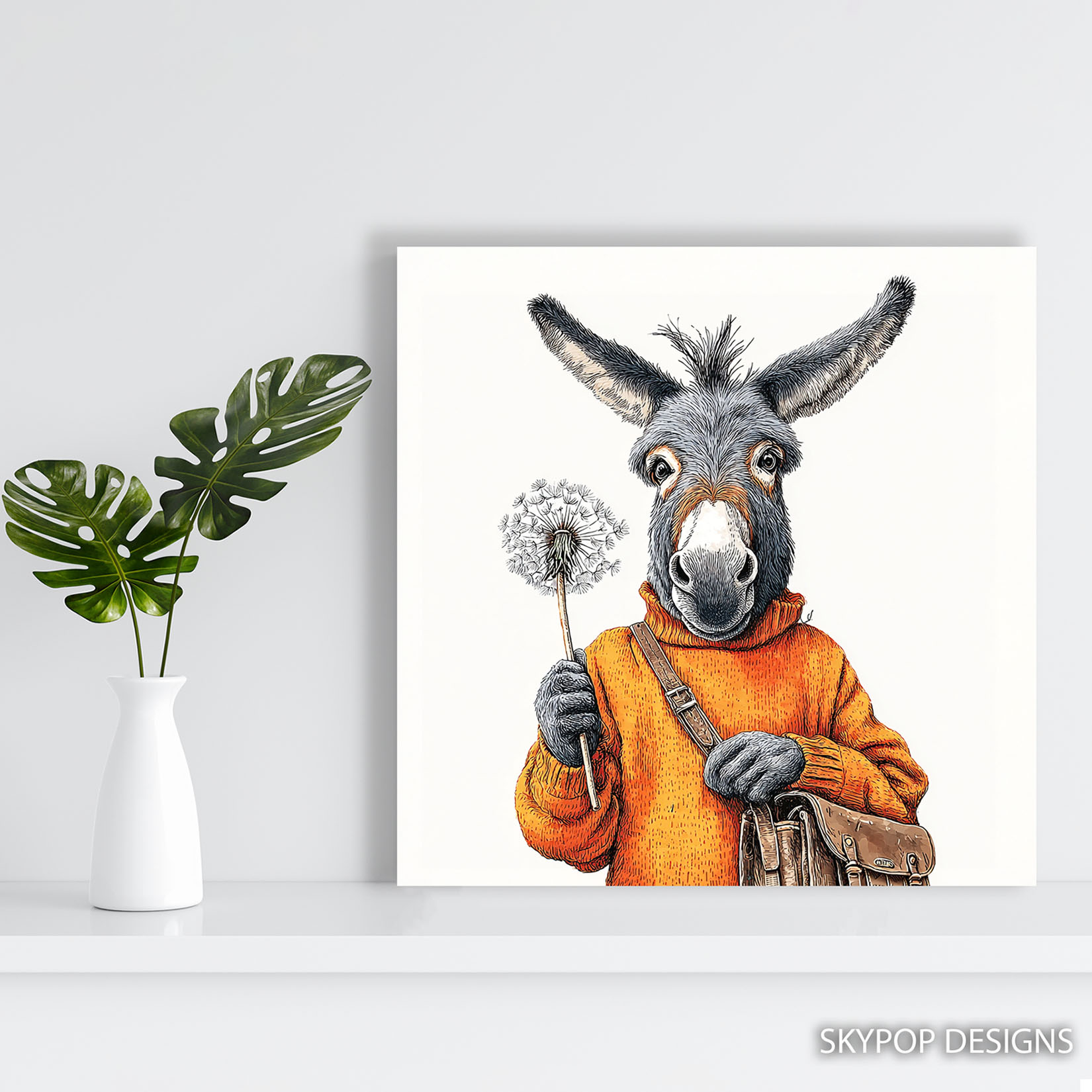 5.jpg Donkey Dandelion Art