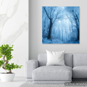 Frosted Forest Path Art