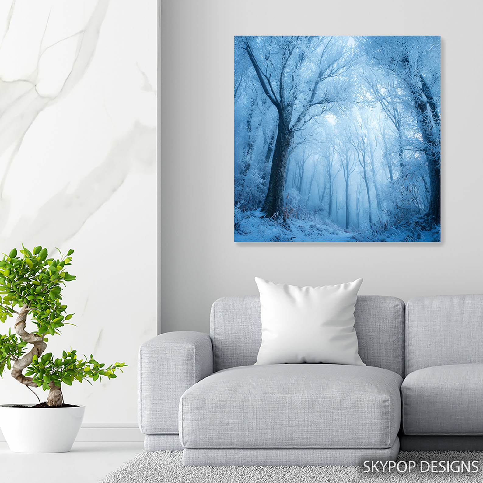 5.jpg Frosted Forest Path Art