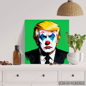 Donald Trump Joker Face Art