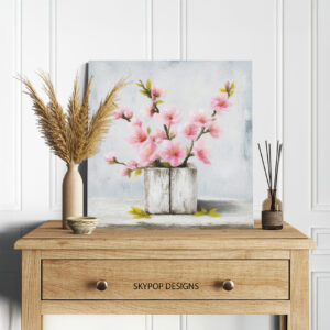 Cherry Blossom Vase Art