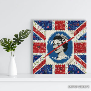 God Save The Queen Collage Art