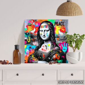 Mona Lisa Peace Love Art
