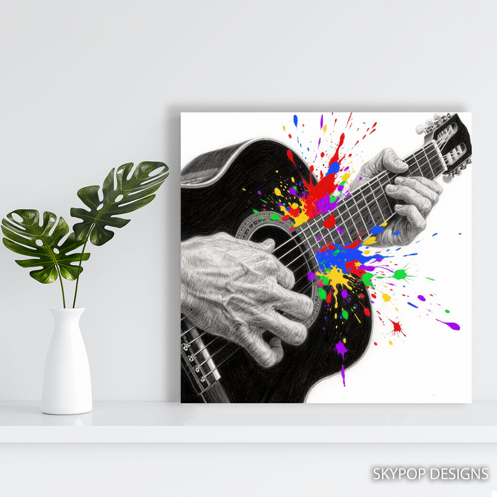 5.jpg Guitar Splash Music Art