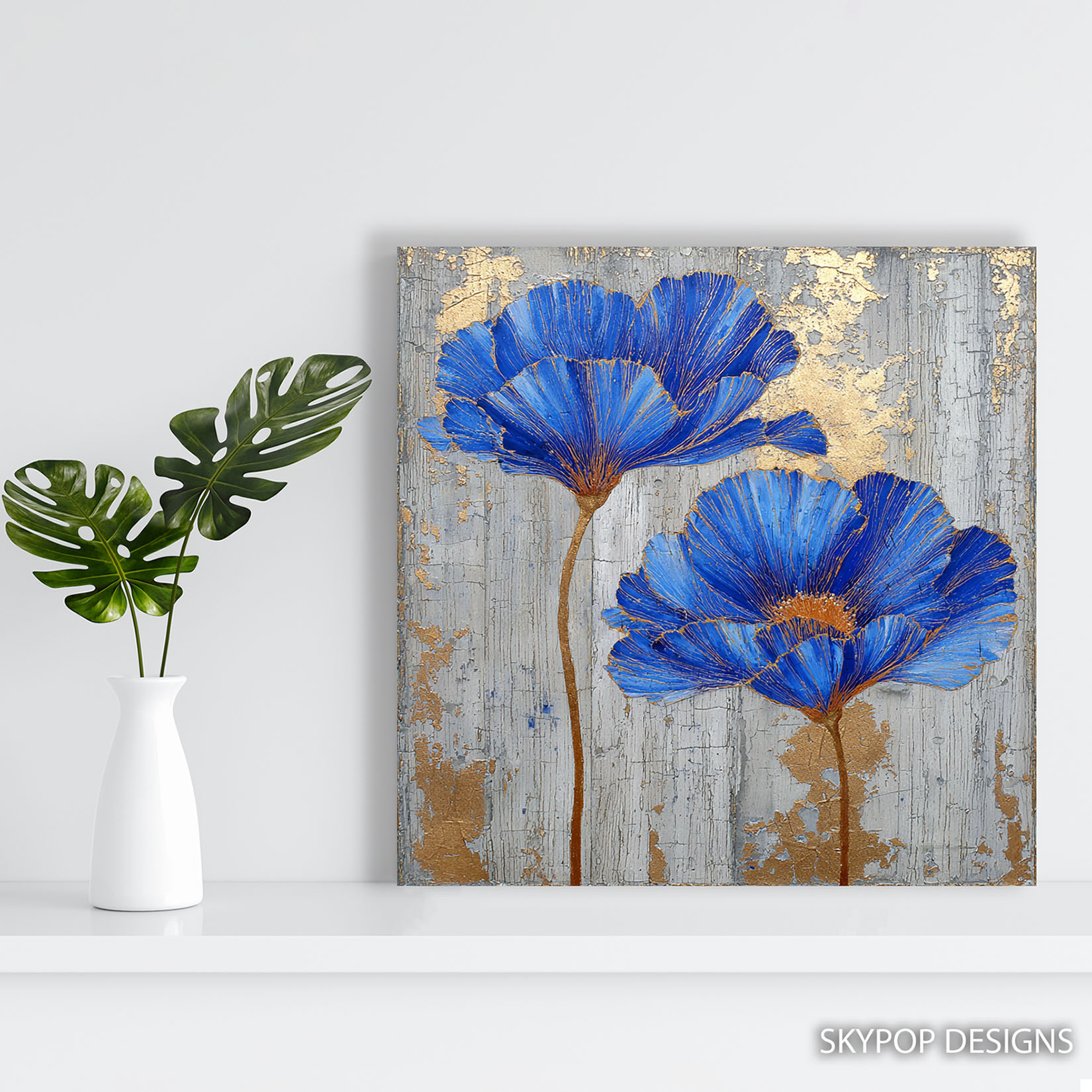 5.jpg Blue Poppy Bloom Art