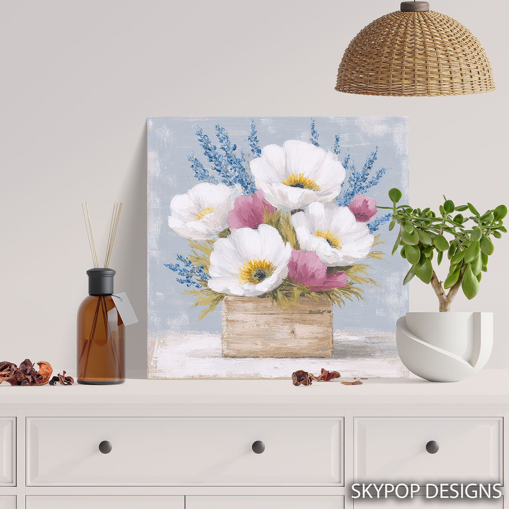 5.jpg Poppy Lavender Arrangement Art