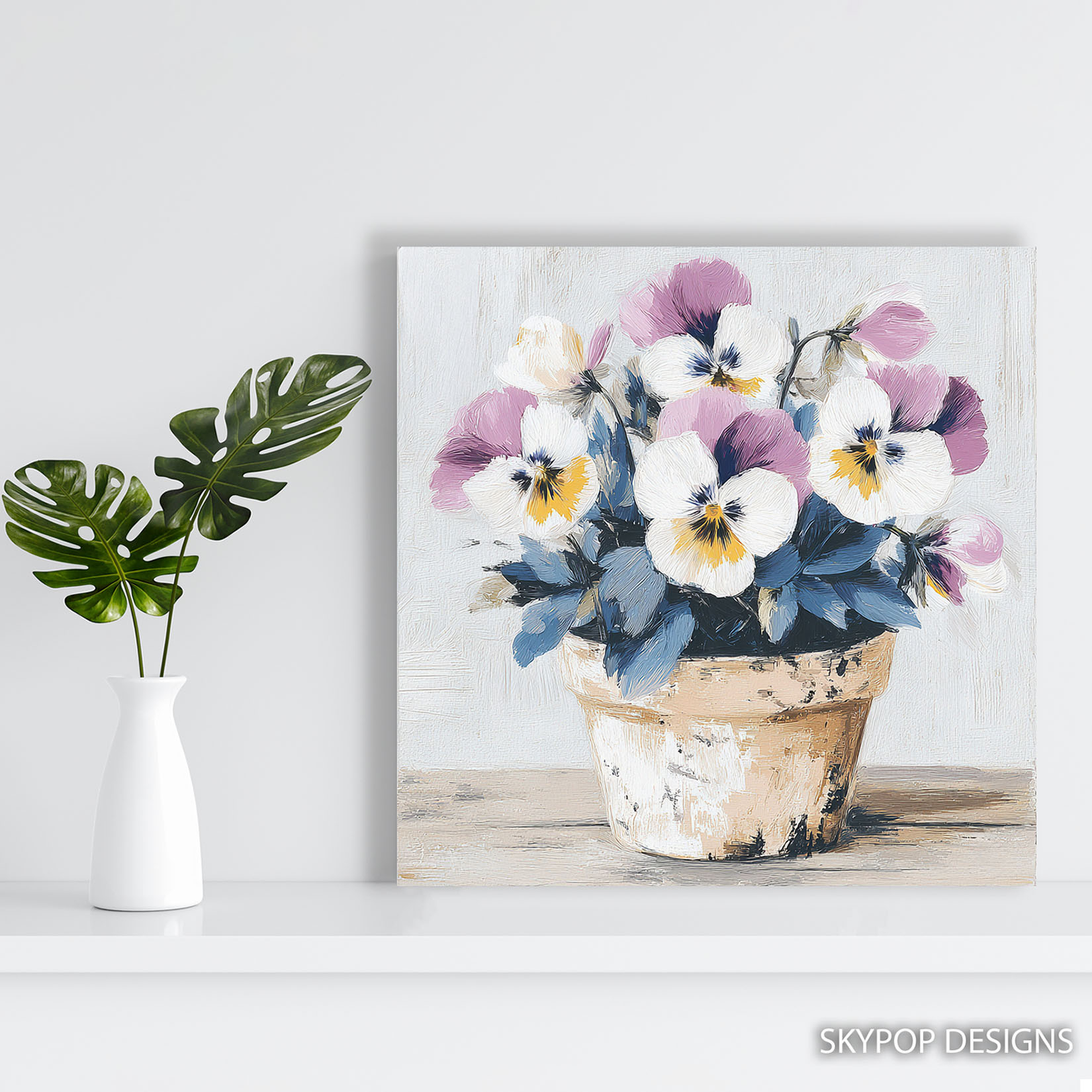 5.jpg Pansy Pot Garden Art