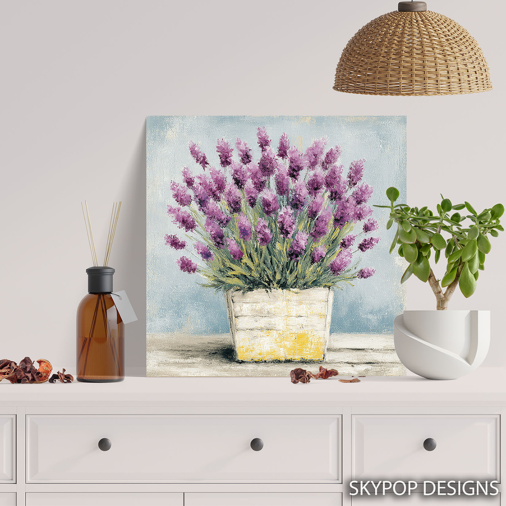5.jpg Lavender Bloom Pot Art